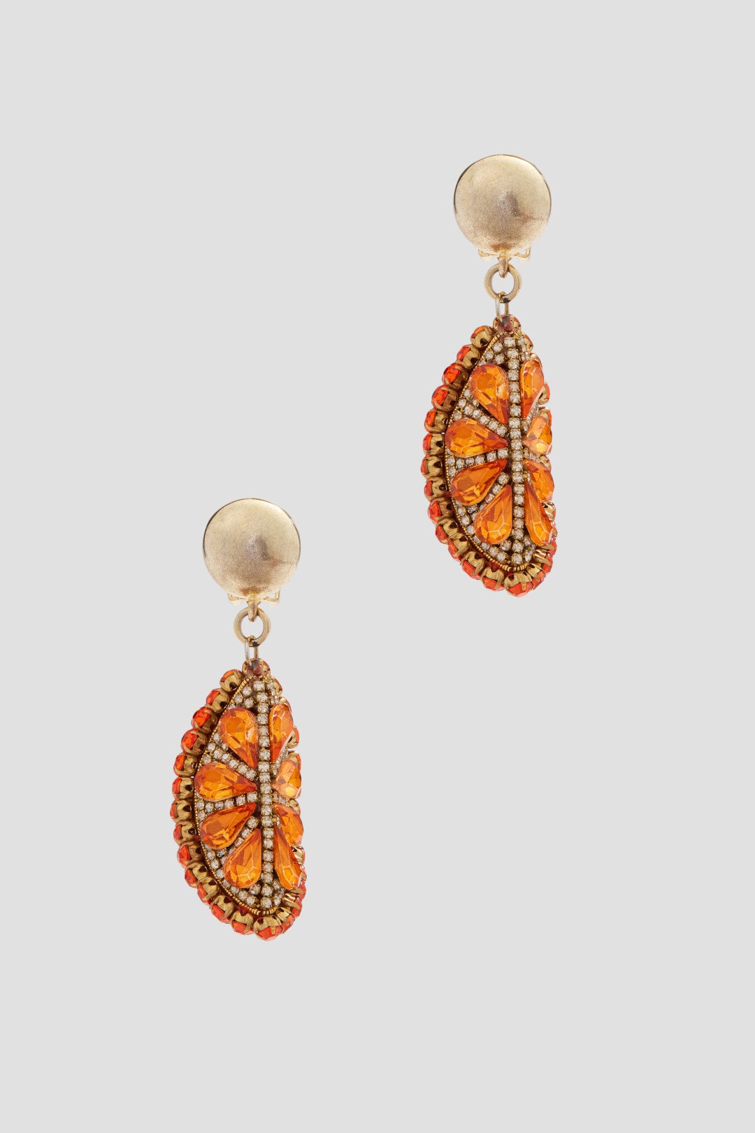 Orange Wedge Earrings by Oscar de la Renta | Rent the Runway