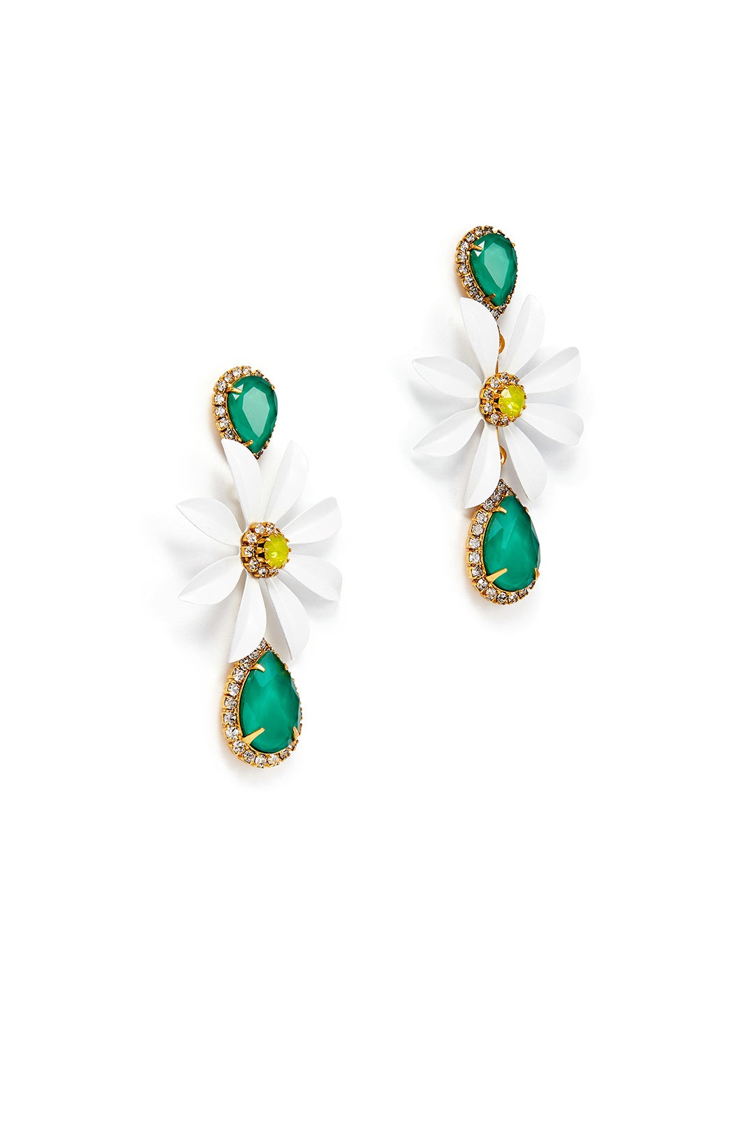 Green Massey Earrings by Elizabeth Cole 1