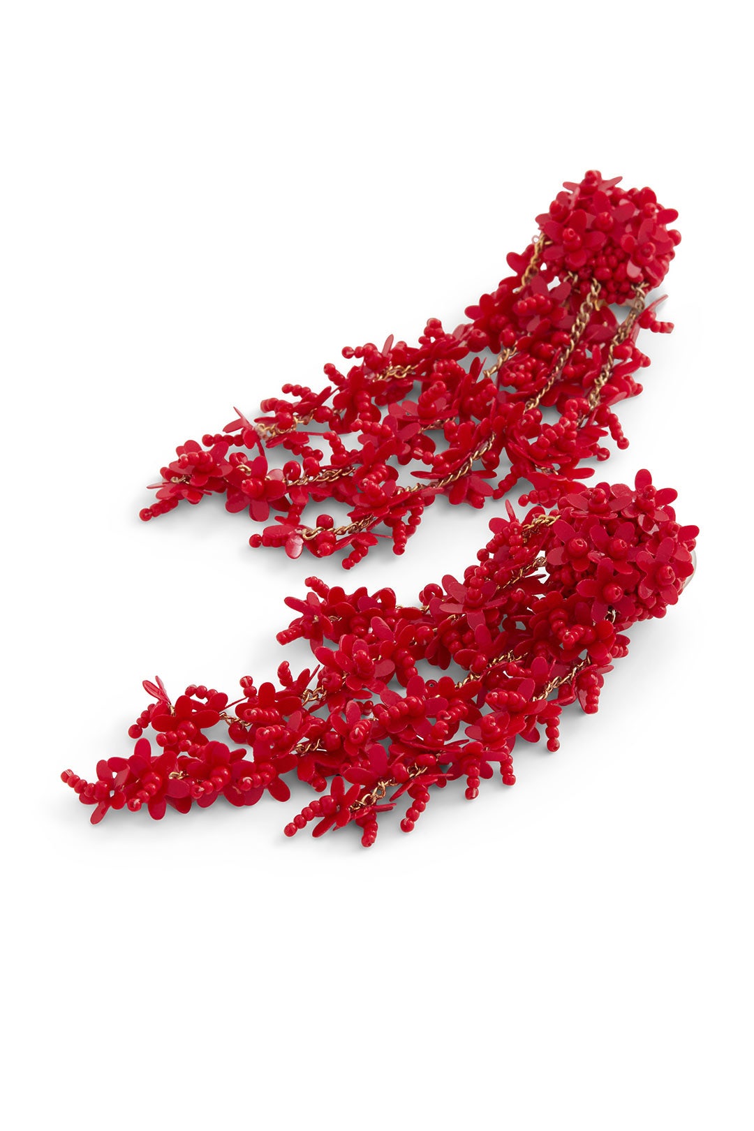 Beaded Cascade Earrings by Oscar de la Renta 1