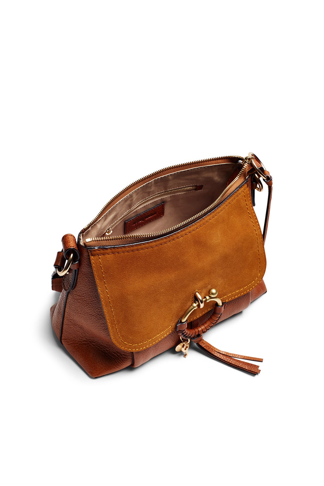 Caramel Buckle Shoulder Bag by See by Chloé Accessories 1