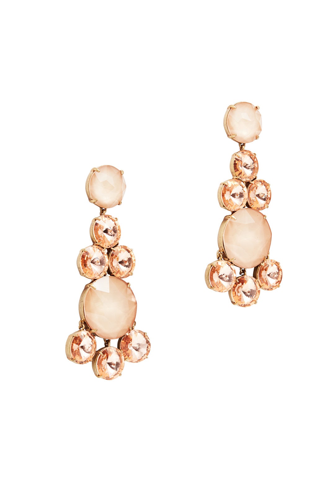 Peach Chandelier Earrings by Tory Burch Accessories 1