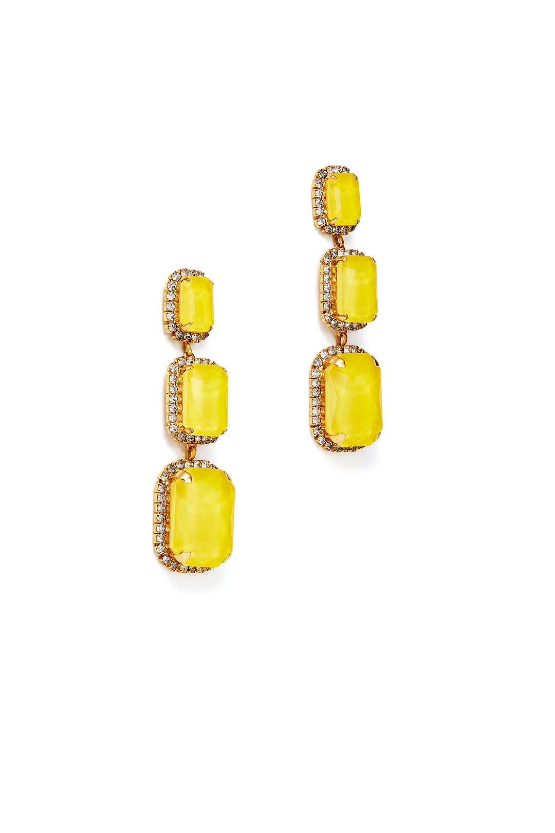 Yellow Powell Earrings by Elizabeth Cole 1