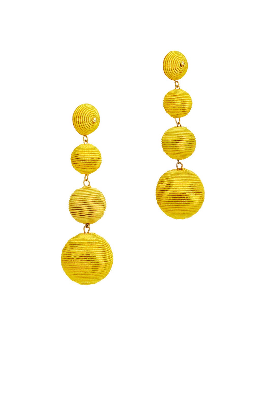 Yellow Wrap Drop Earrings by Kenneth Jay Lane 1