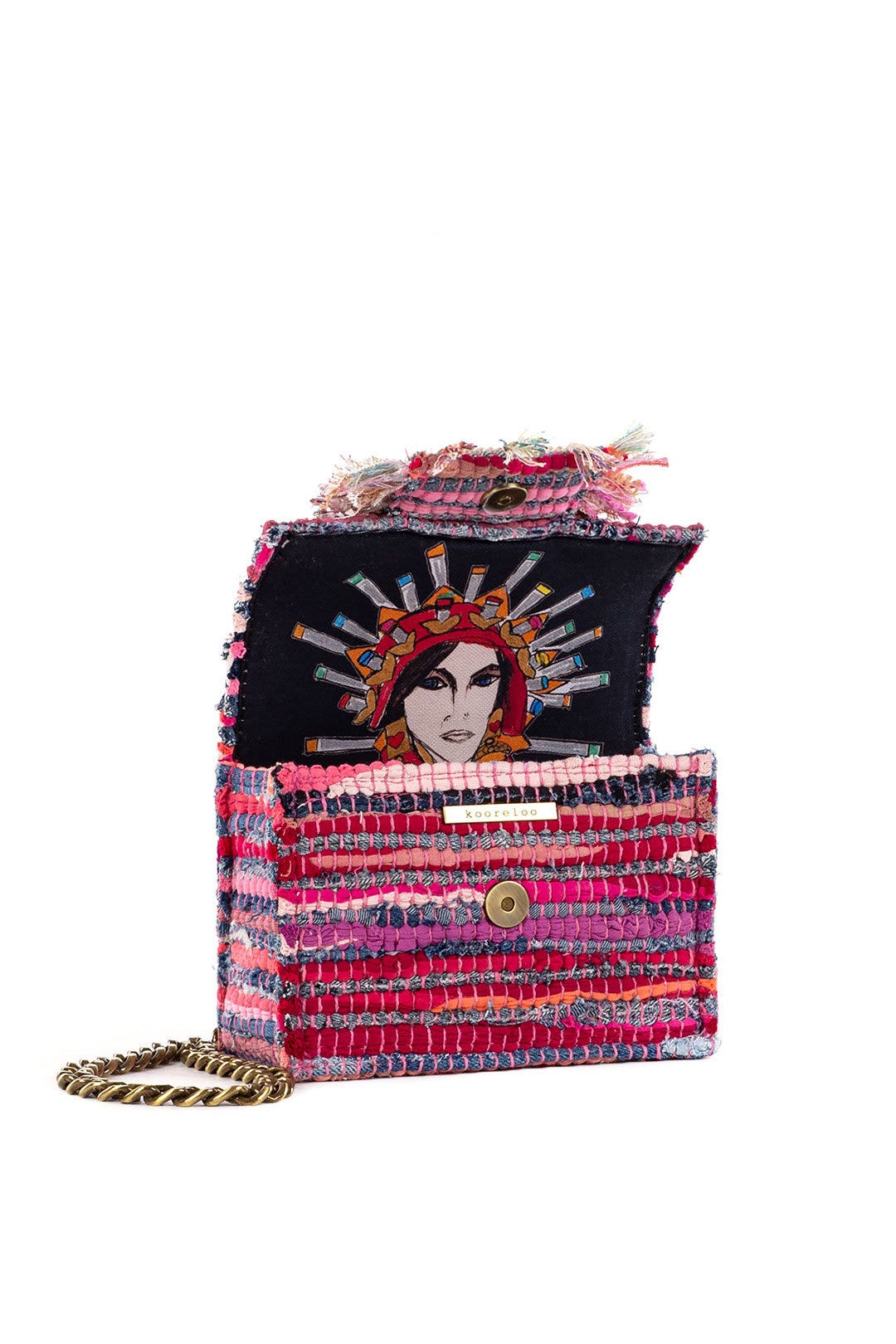 Fuschia Jeans Petite Bag by Kooreloo 1