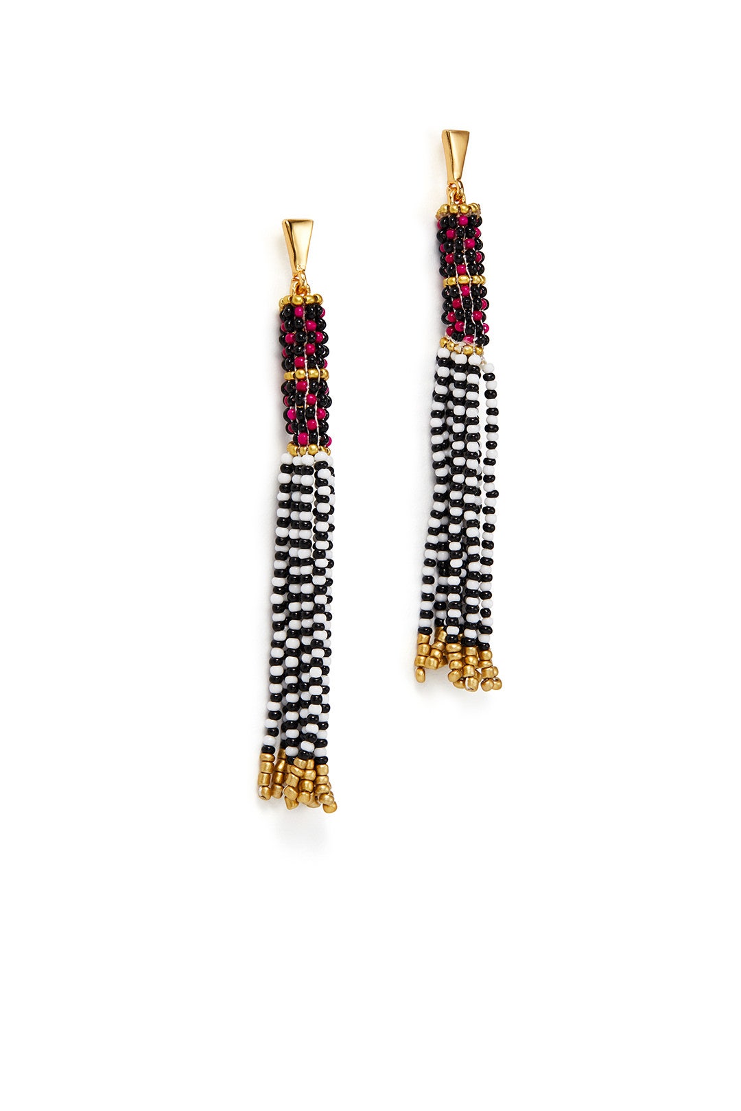 Seed Bead Tassel Earrings by Rebecca Minkoff Accessories 1