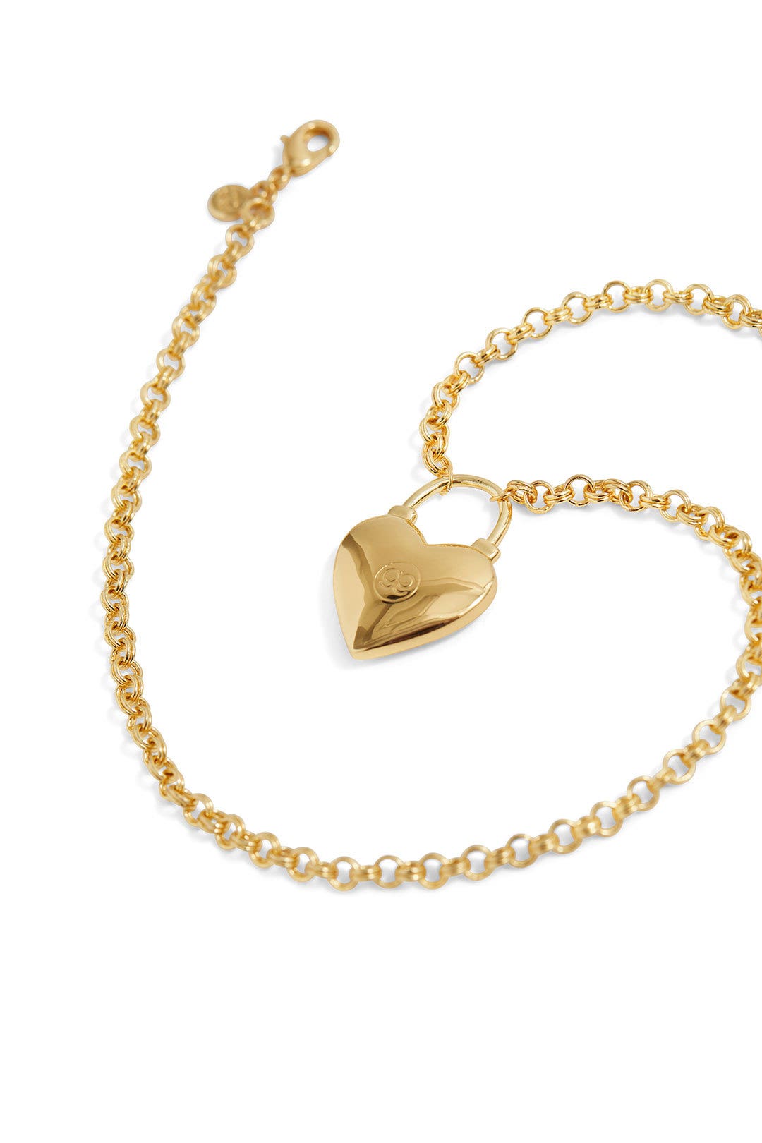Gold Kara Heart Padlock Necklace by Gorjana 1