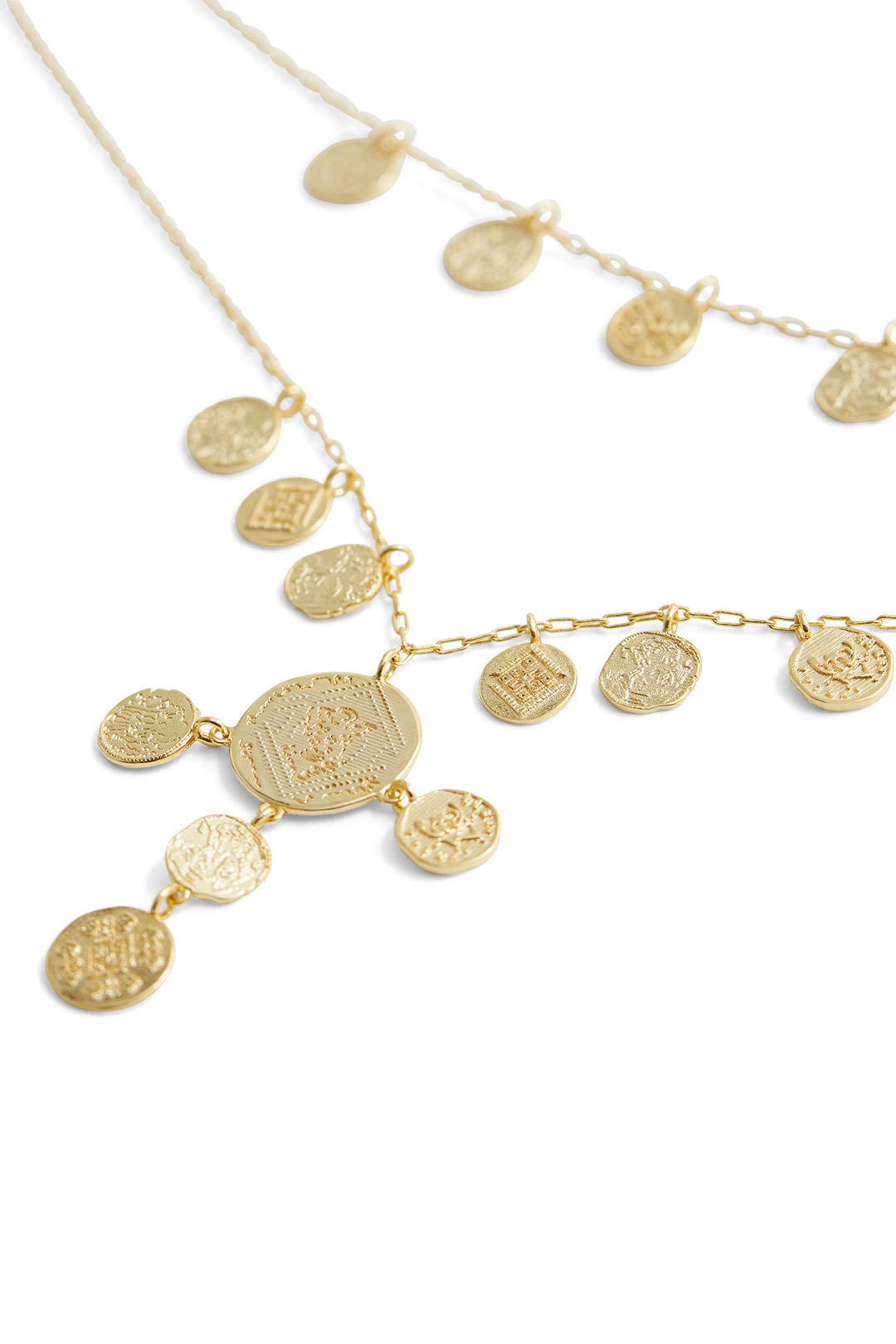 Ana Coin Layered Necklace by Gorjana Accessories 1