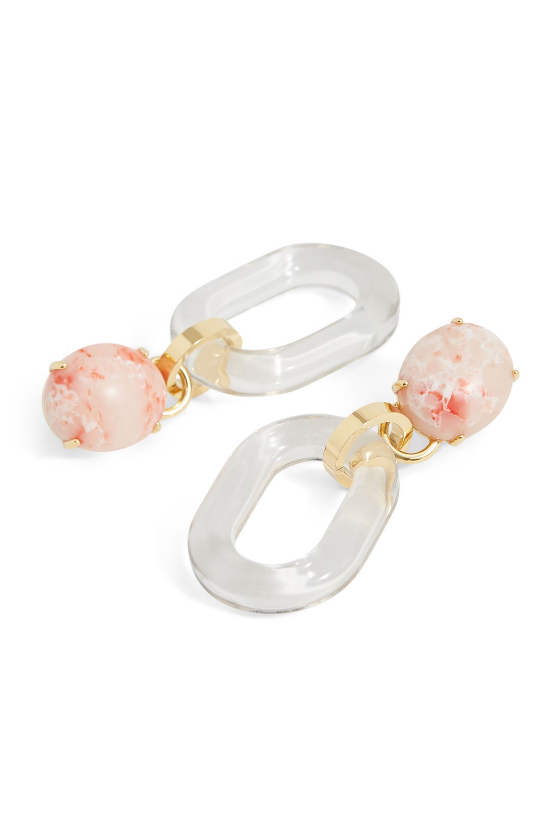 Club Link Coral Earrings by Lele Sadoughi 1