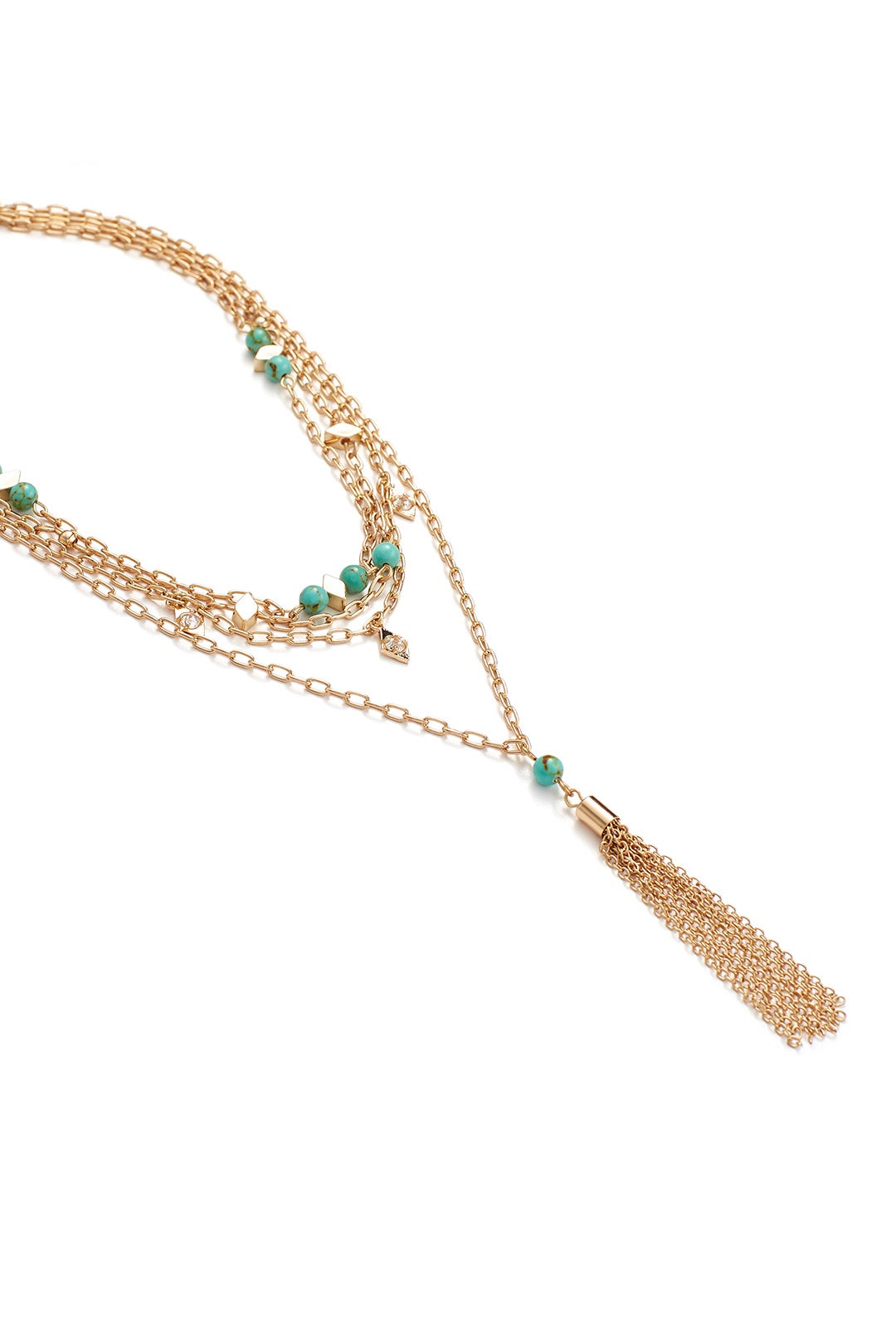 Gold Multi Strand Draped Choker by Ettika 1
