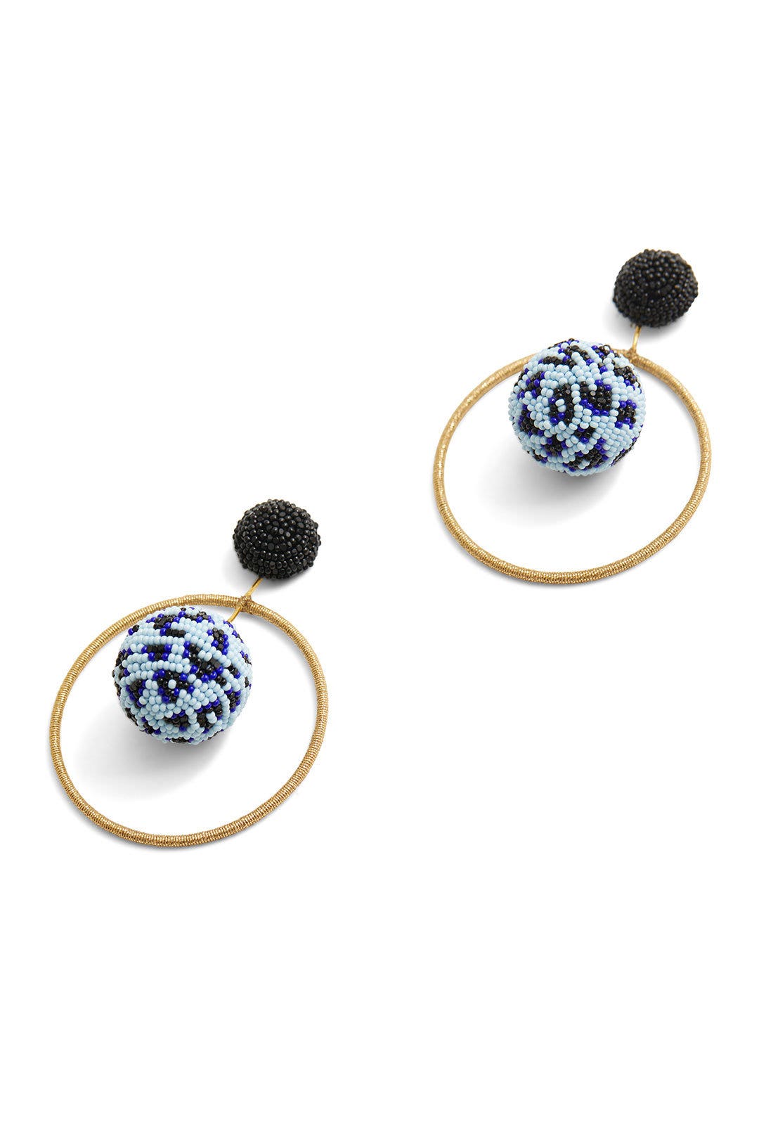 Blue Cheetah Tenley Earrings by Sachin & Babi Accessories 1