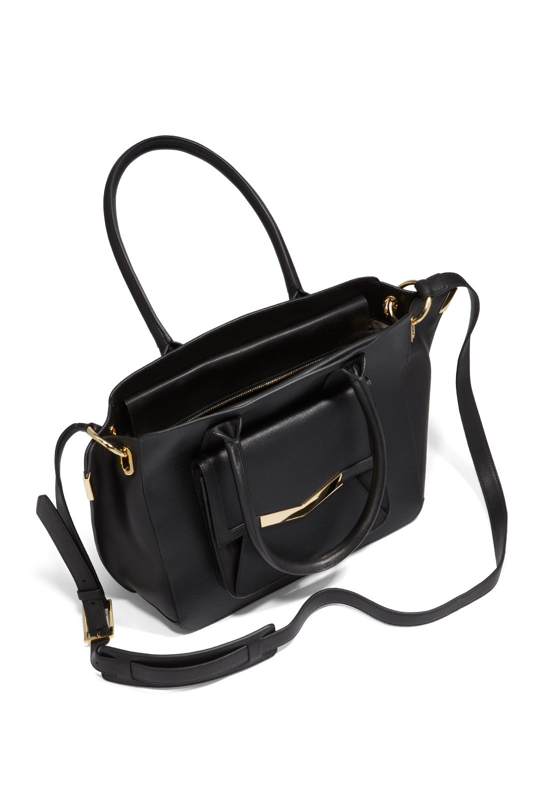 Black Medium Jo Tote by Times Arrow 1