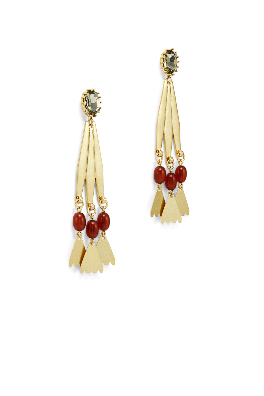 Gold Sierra Statement Earrings by Lulu Frost 1