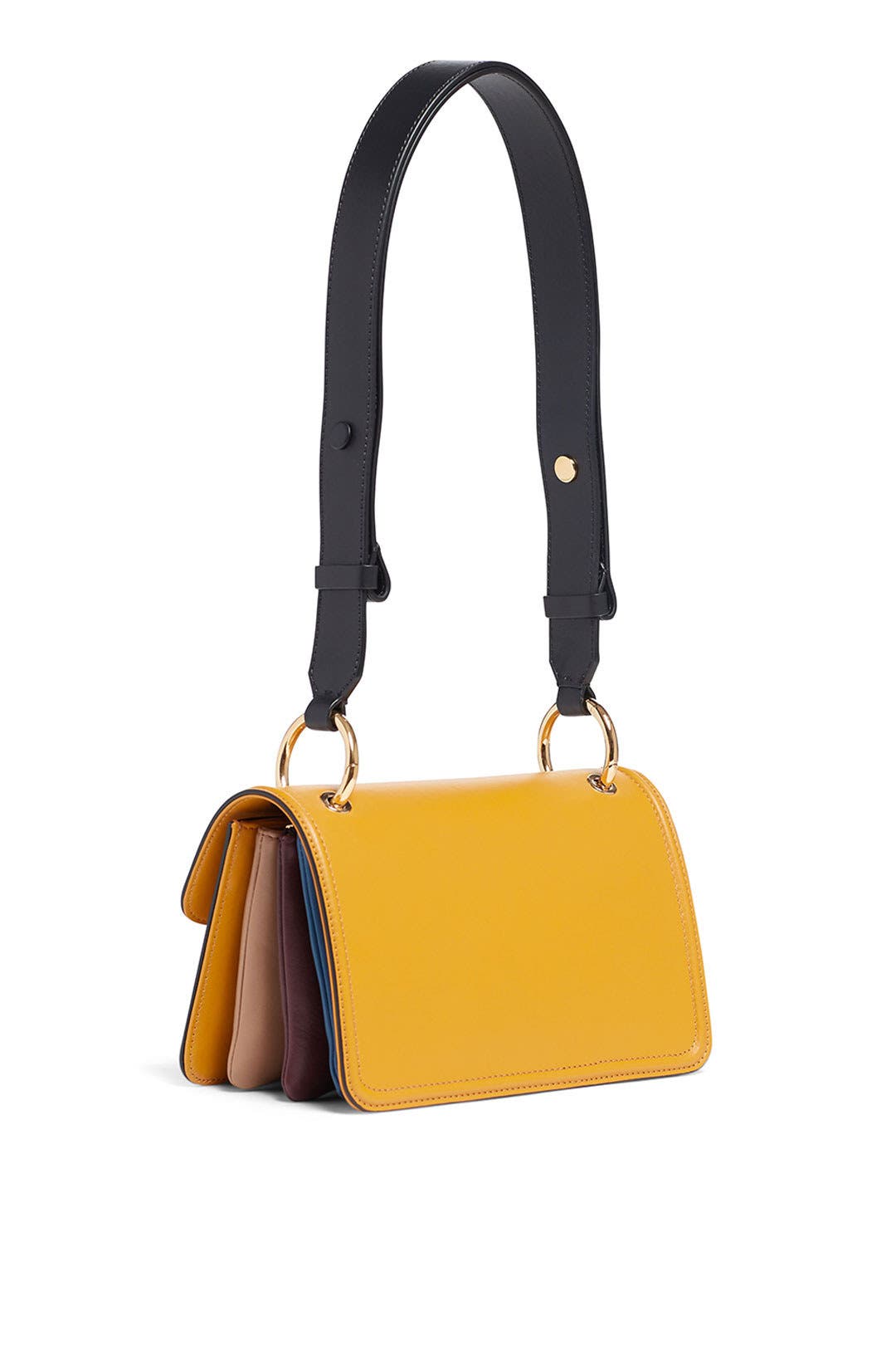 Yellow Calfskin Beat Bag by Marni Accessories | Rent the Runway