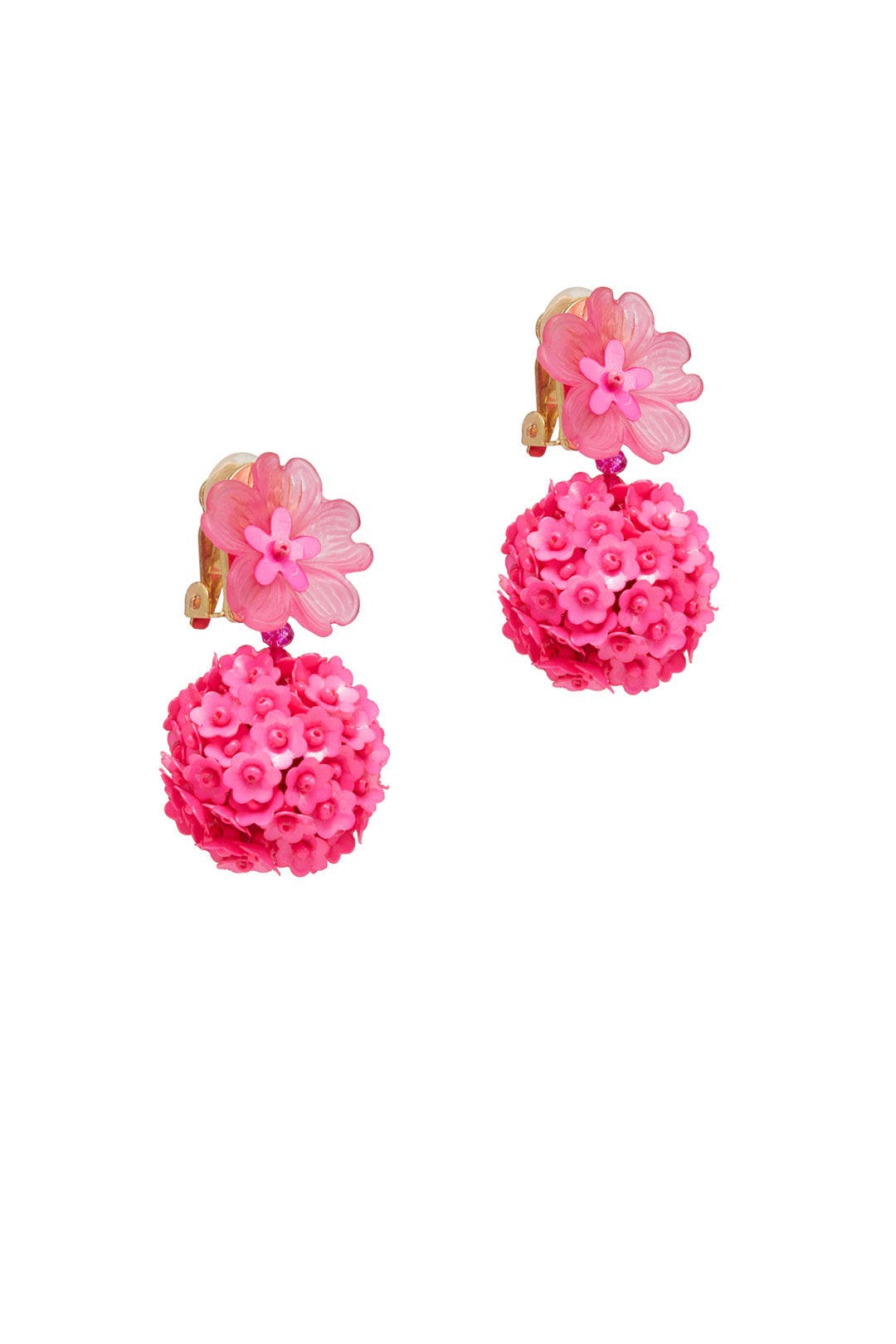 Fuchsia Fleur Drop Earrings by Sachin & Babi Accessories 1