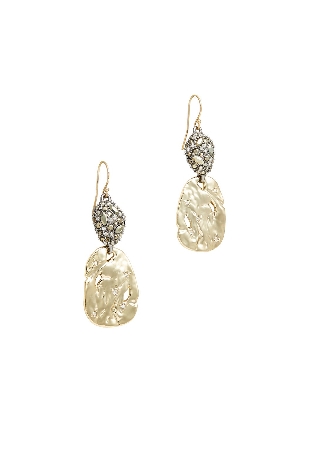 Gold Disk Earrings by Alexis Bittar 1