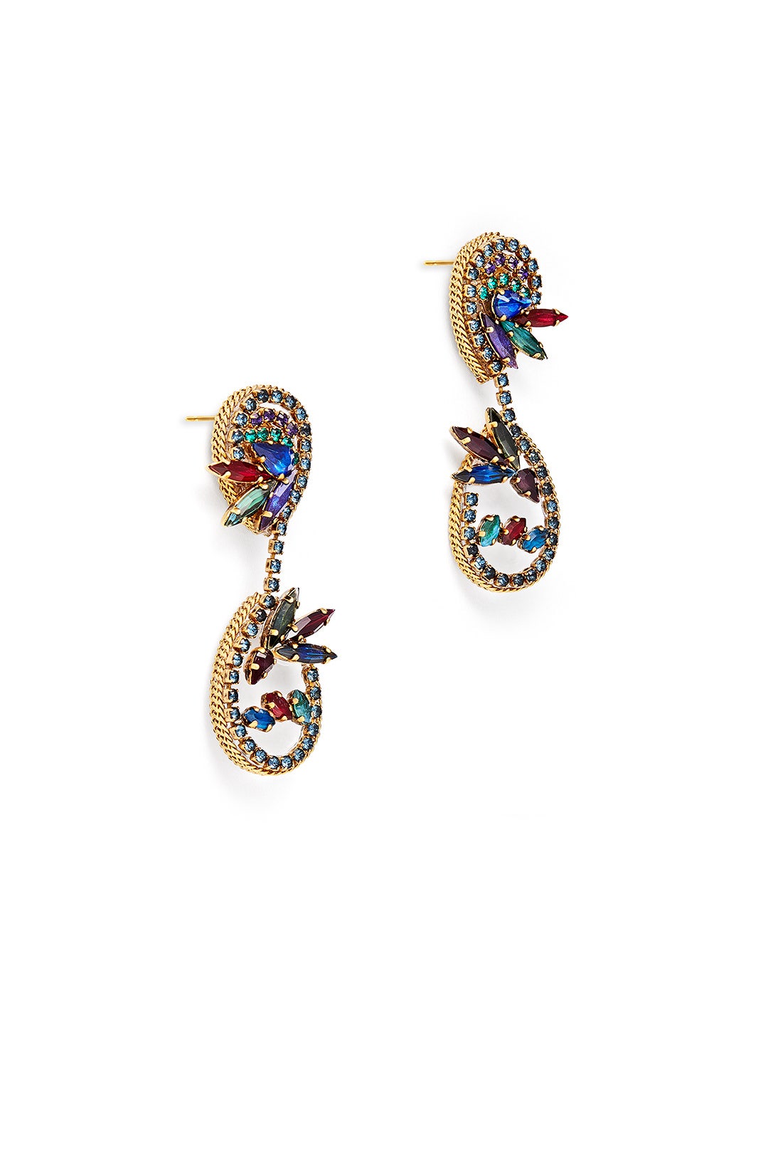 Hyperdrive Jewel Tone Earrings by Erickson Beamon 1