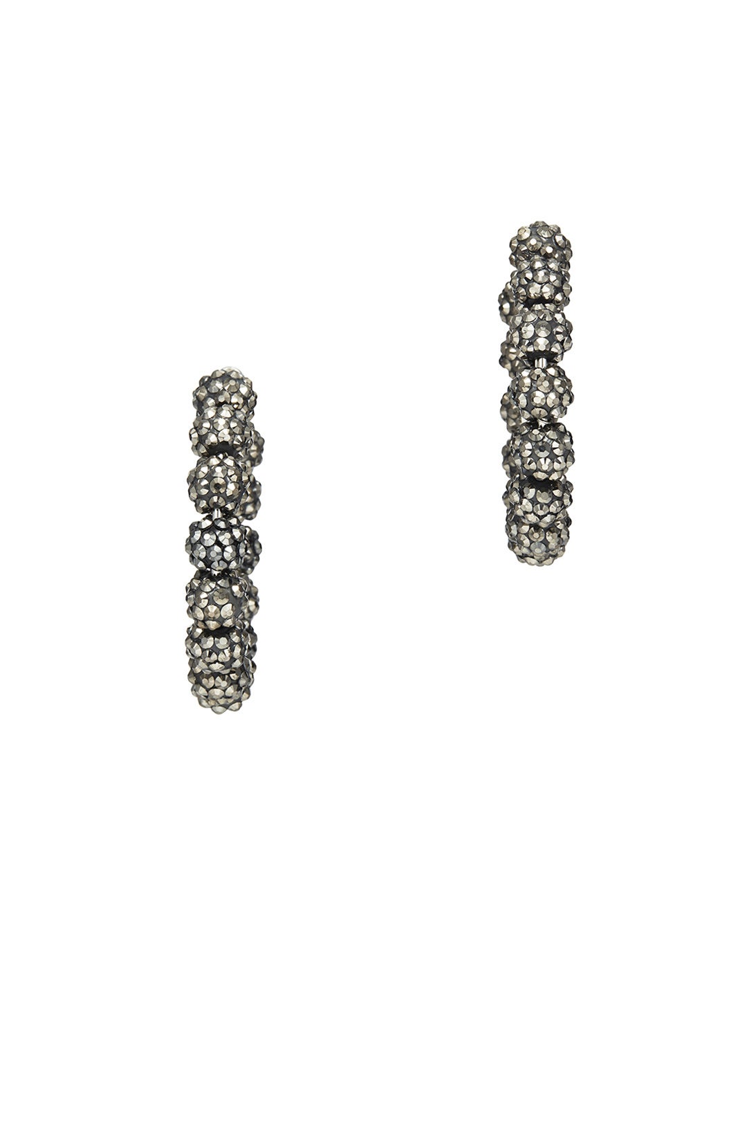 Large Beaded Hoop Earrings by Kenneth Jay Lane 1