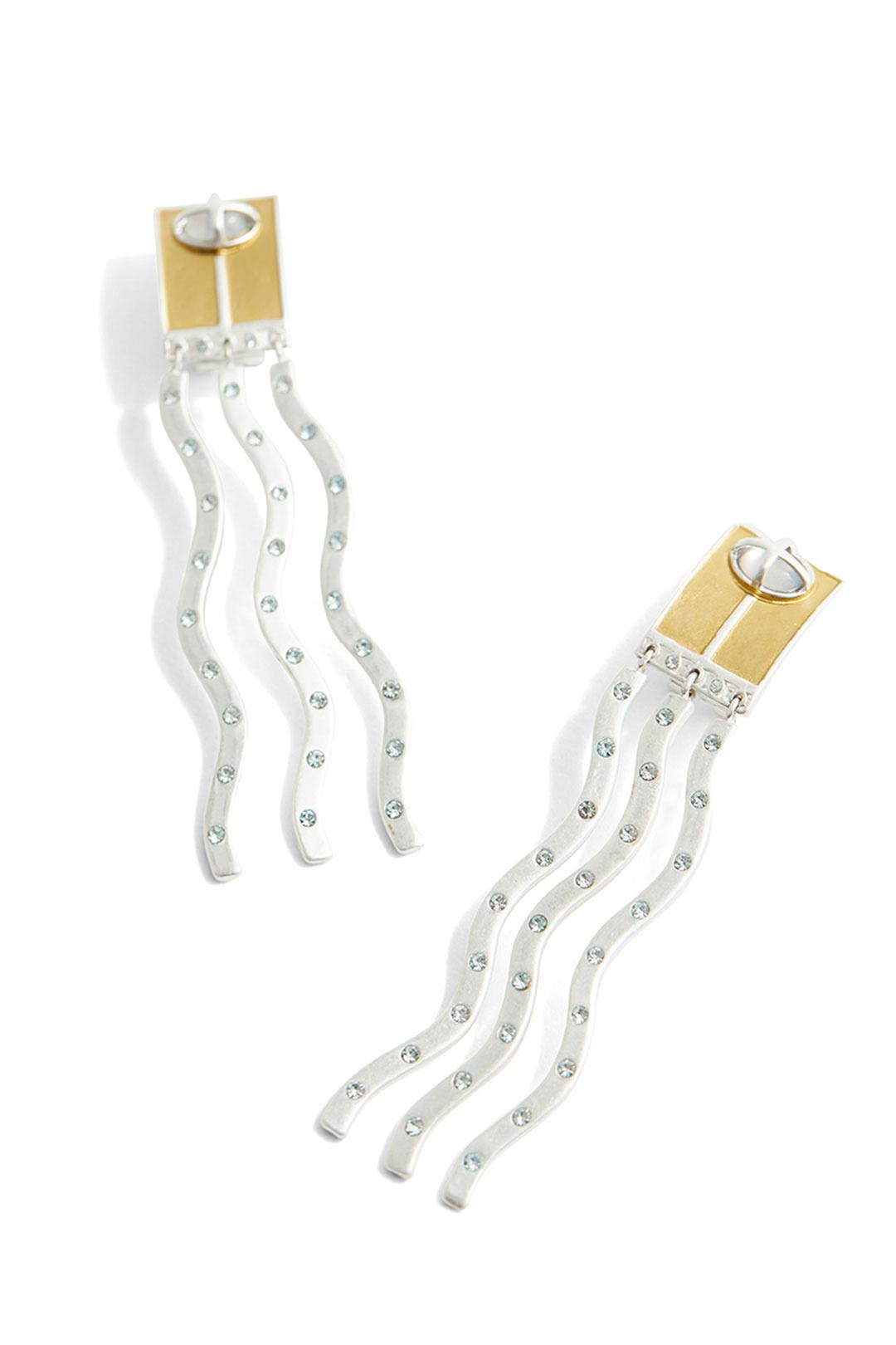 Gold Elixir Statement Earrings by Lulu Frost 1