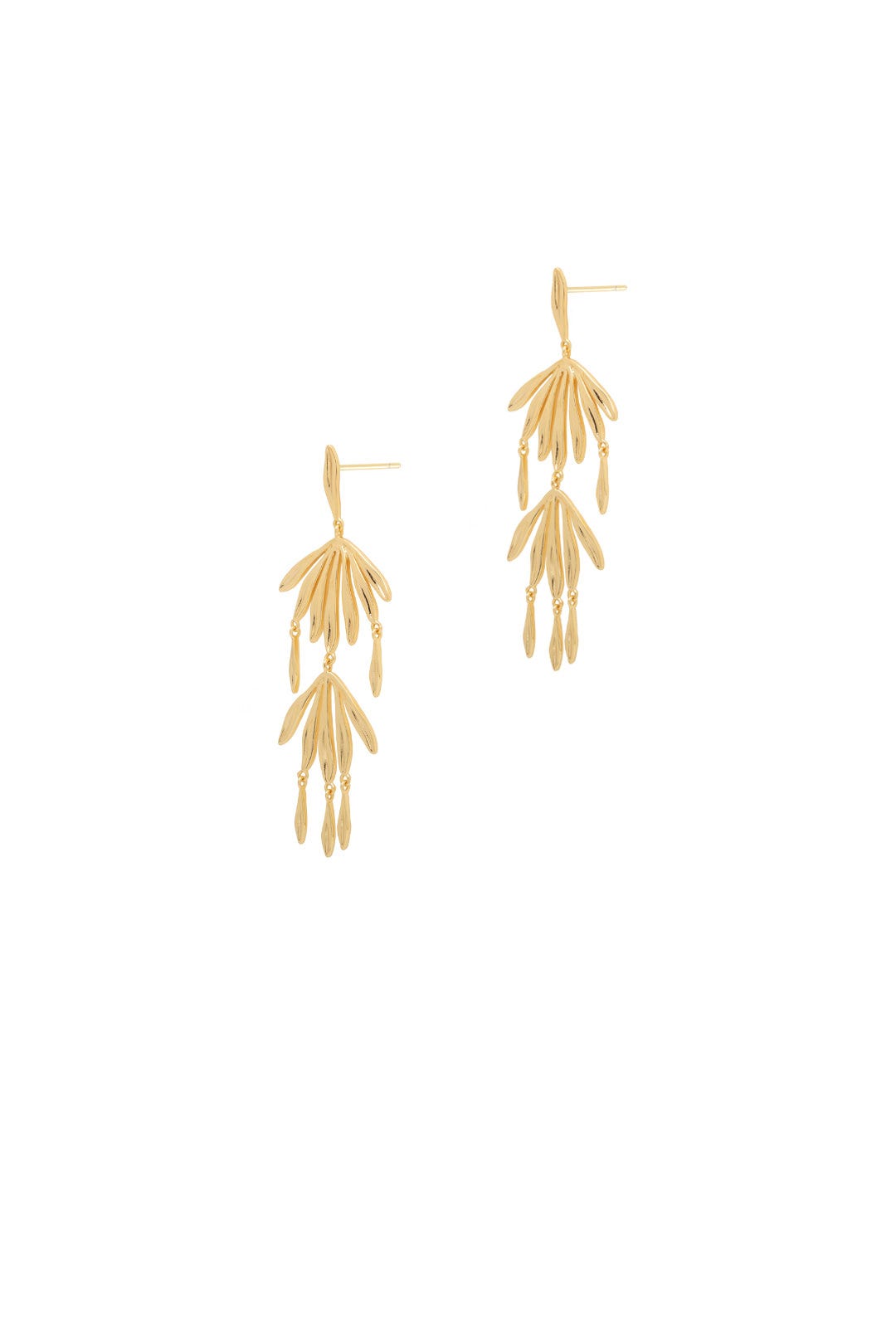 Gold Petal Drop Earrings by Gorjana Accessories 1