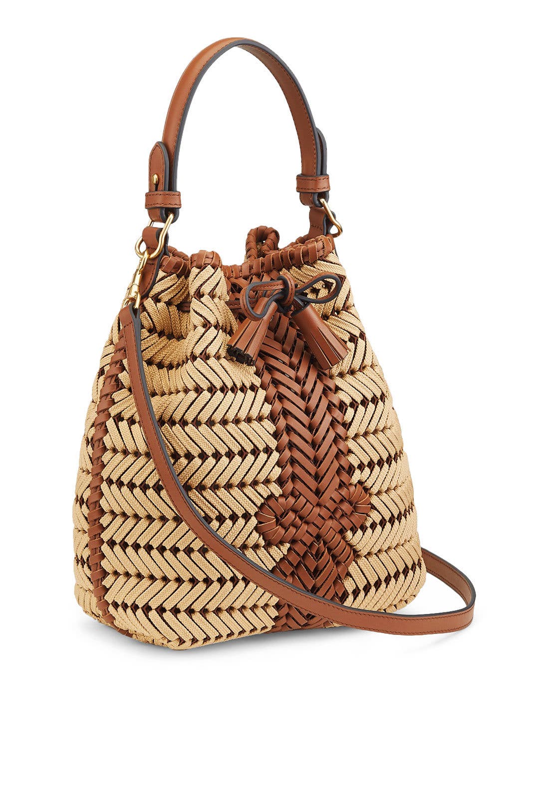 Natural Neeson Drawstring Bag by Anya Hindmarch | Rent the Runway