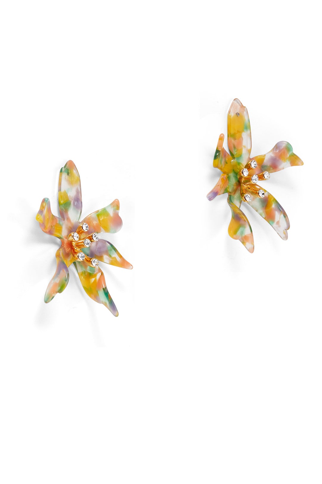 Pastel Water Lily Earrings by Lele Sadoughi 1