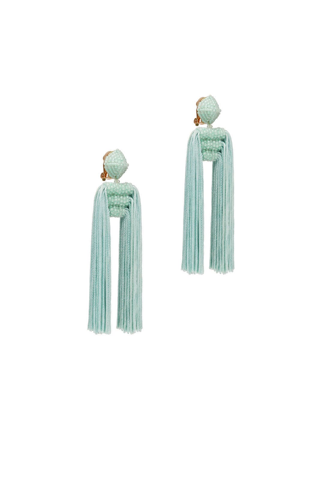 Seafoam Tassel Dupio Earrings by Sachin & Babi Accessories 1