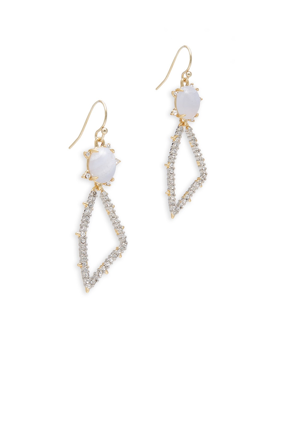 Blue Lace Agate Drop Earrings by Alexis Bittar 1
