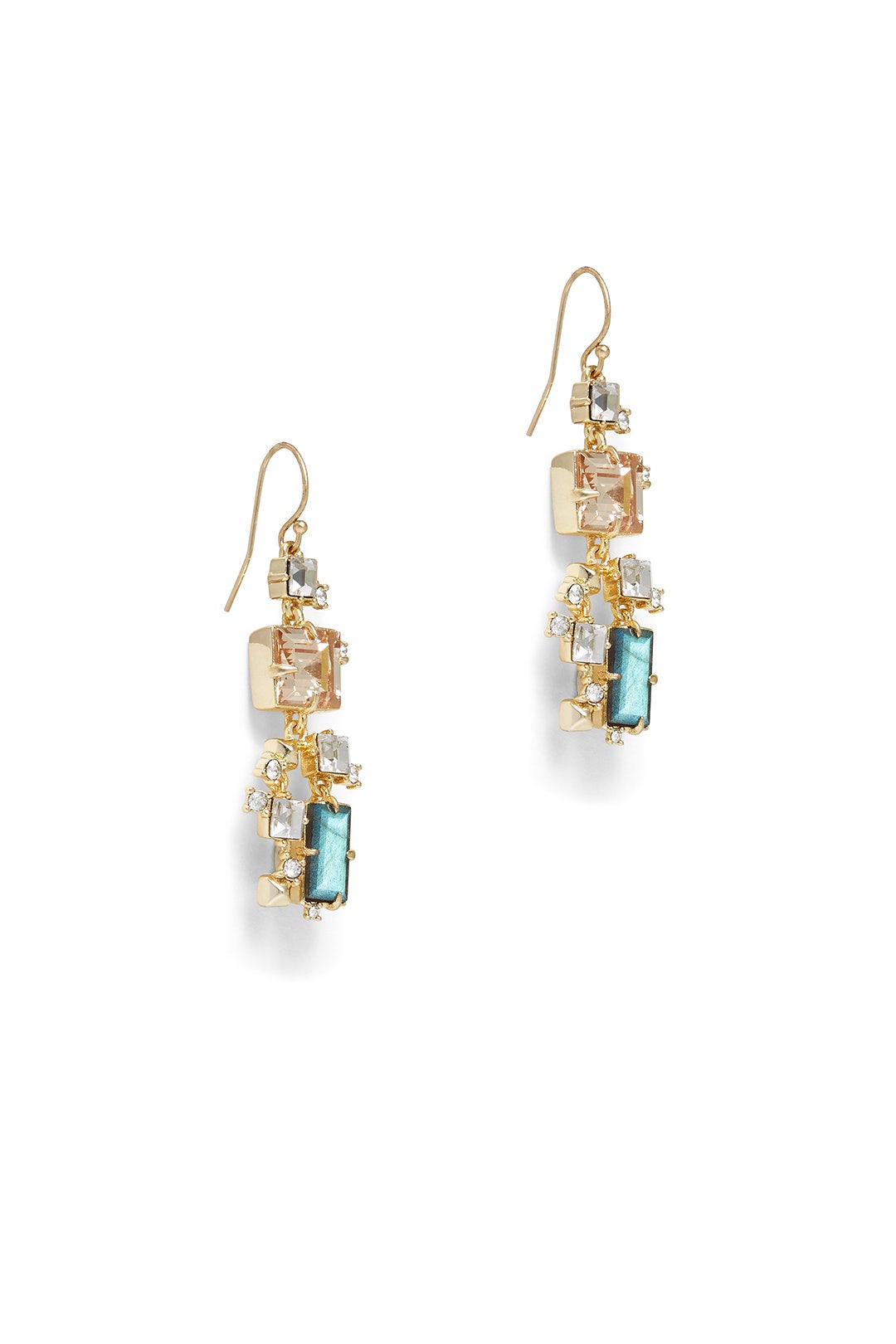 Mixed Stone and Crystal Drop Earrings by Alexis Bittar 1