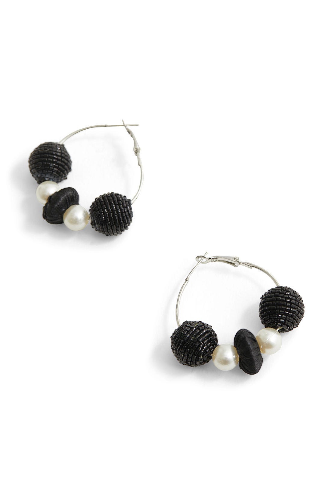 Bead Pearl Hoops by Area Stars 1