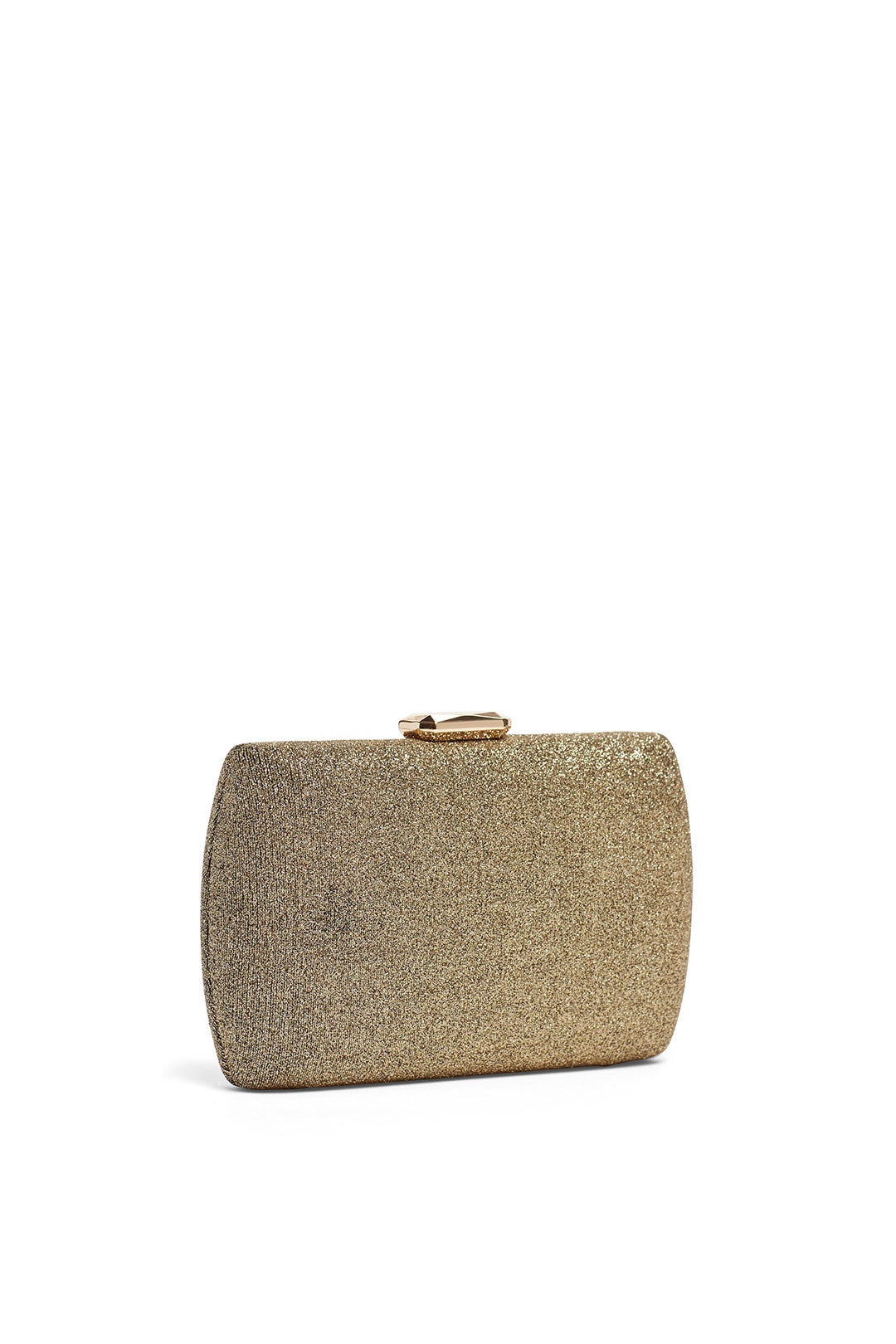 Bronze Glitter Box Clutch by Sondra Roberts 1