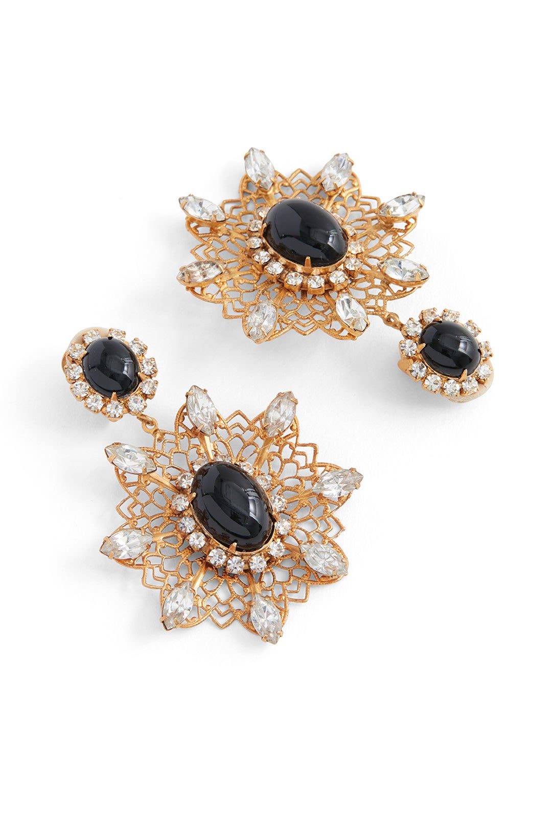Antique Filigree Drop Earrings by Kenneth Jay Lane 1