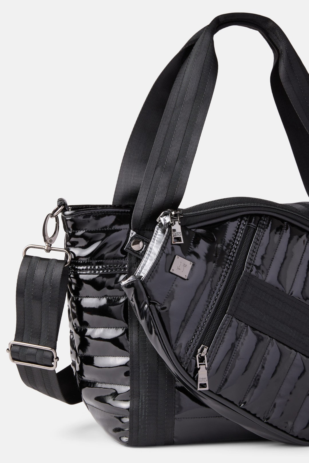 Black Patent Ace Of The Court Pickleball Bag by Think Royln Accessories 2