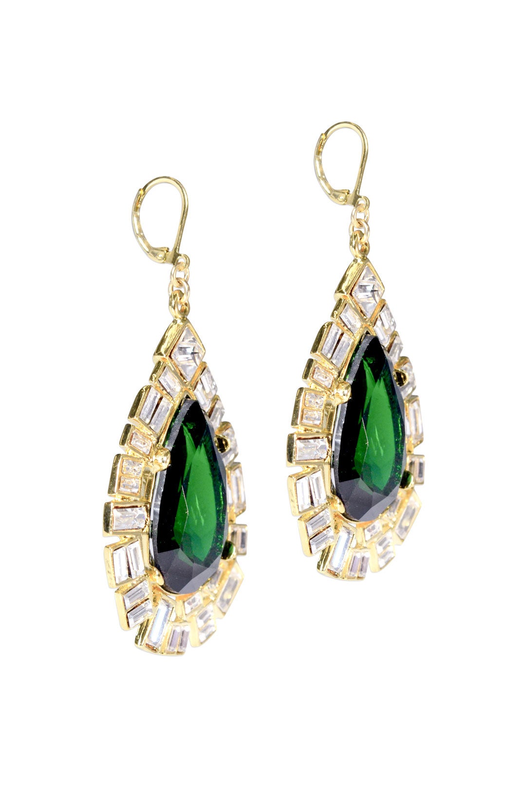 Iconic Emerald Drops by Kenneth Jay Lane 1