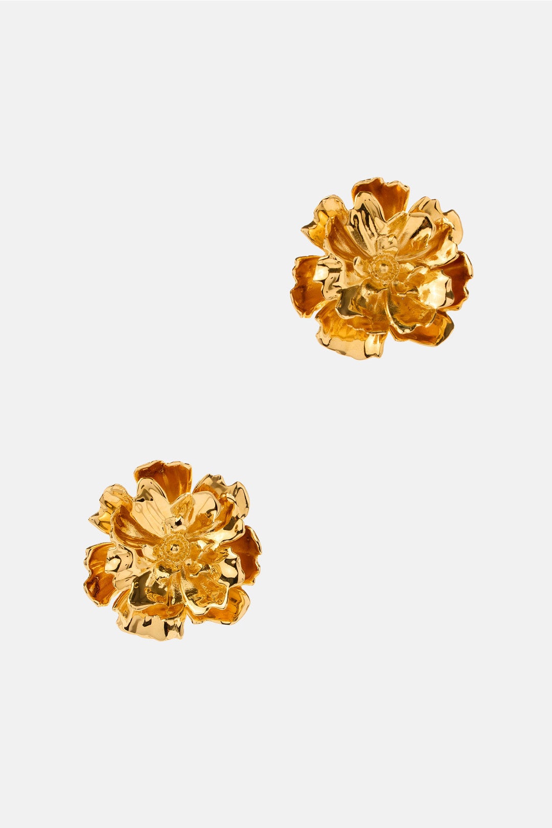 Small Peony Stud Earrings by Oscar de la Renta 2