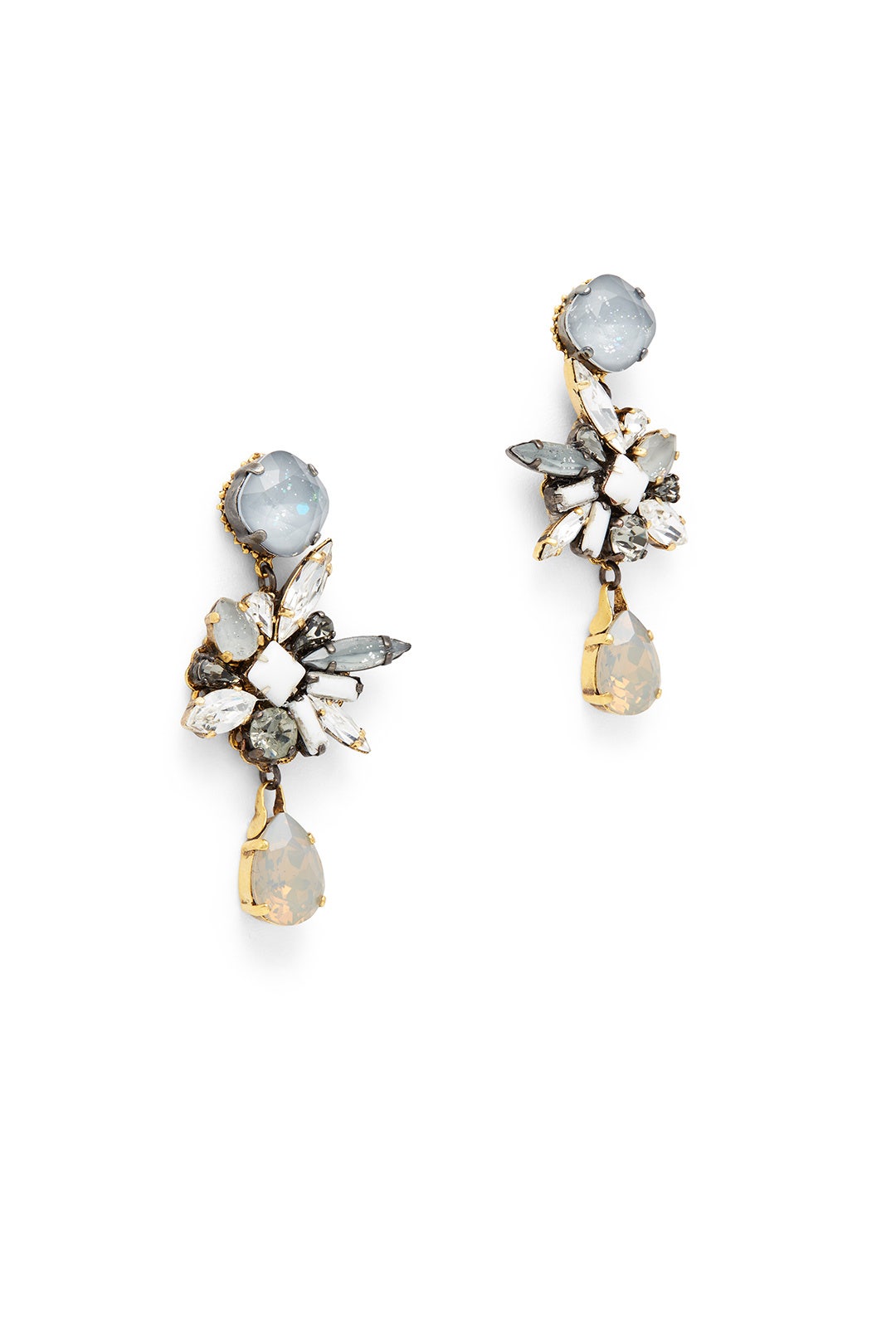 Crystal Metallic Burst Earrings by Erickson Beamon 1