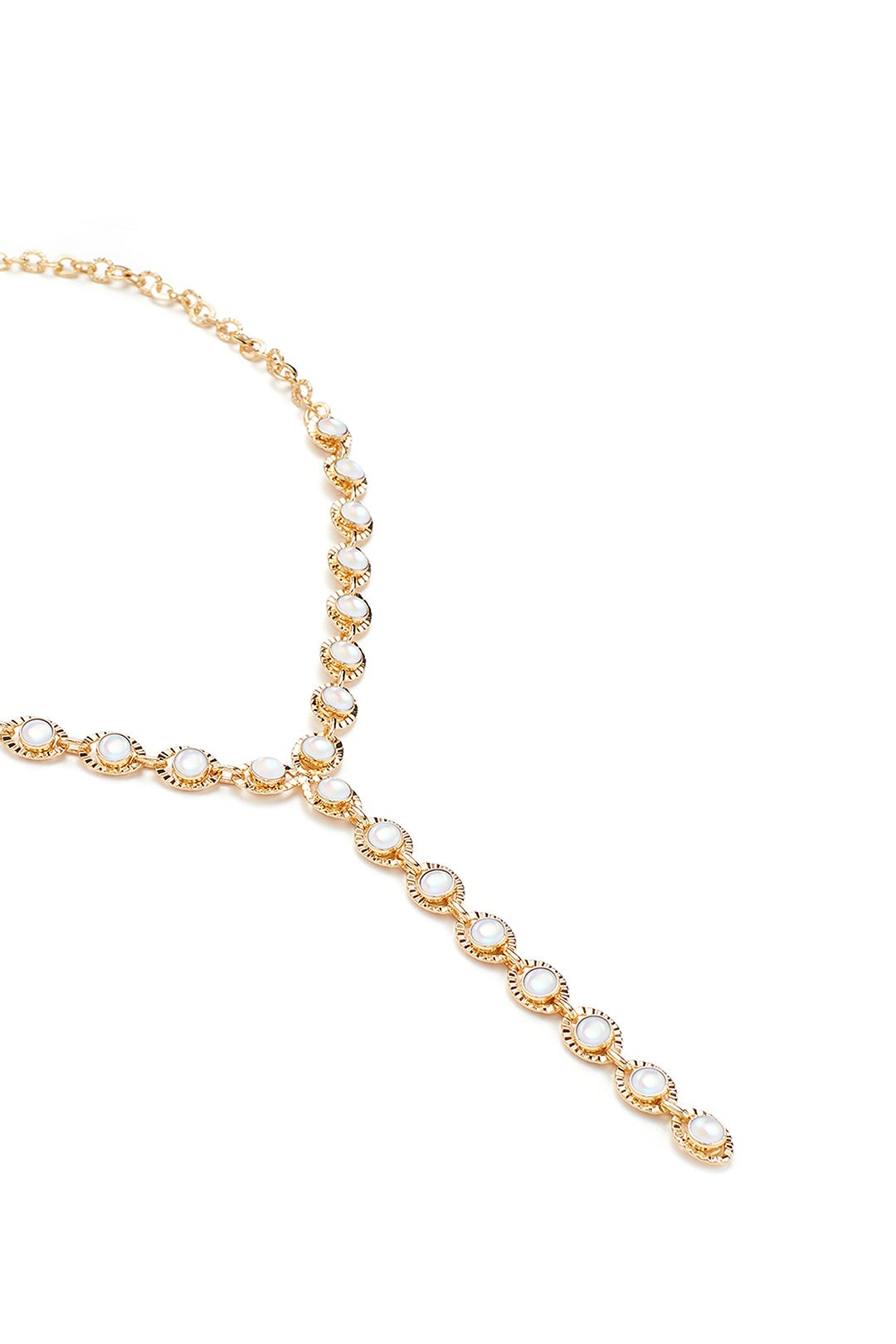 Iridescent Stone Lariat by Slate & Willow Accessories 1