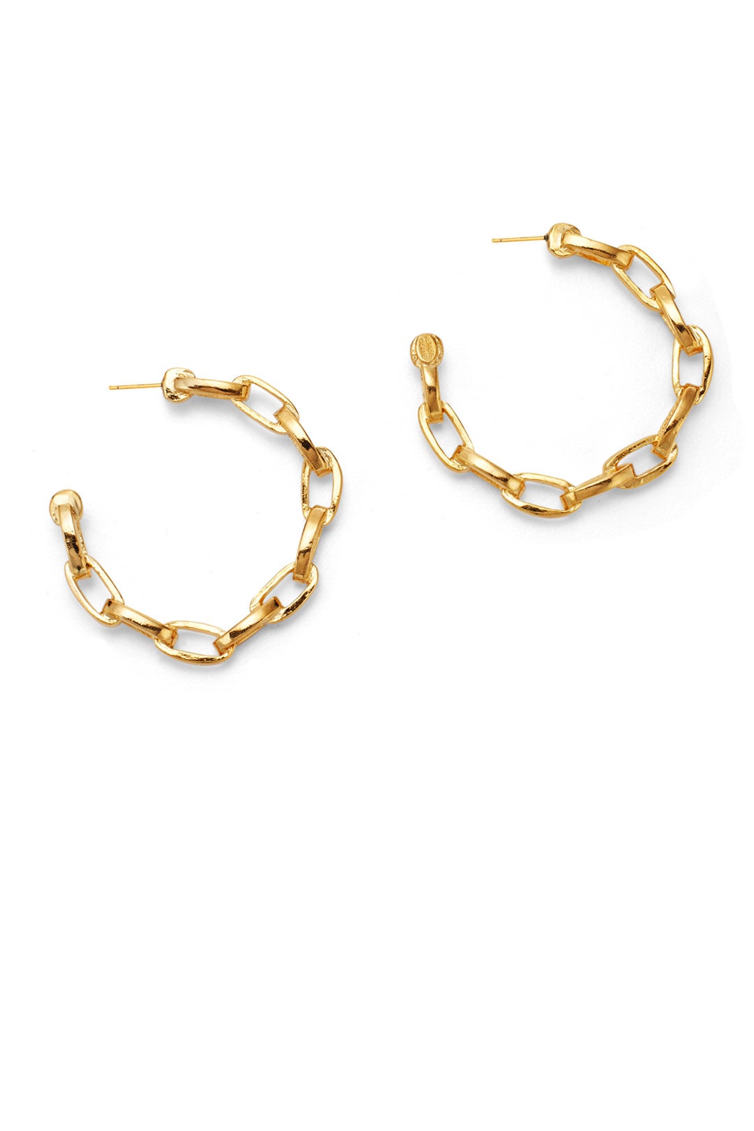 Gold Link Hoops by Kenneth Jay Lane 1