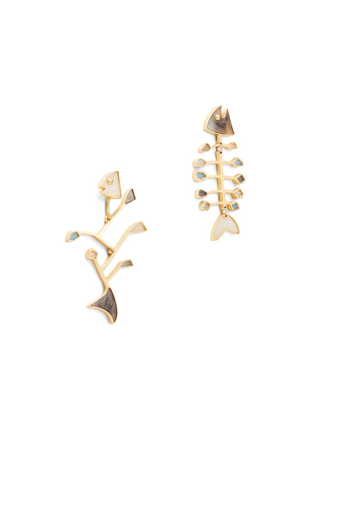 Small Poured Resin Fish Earrings by Tory Burch Accessories 1