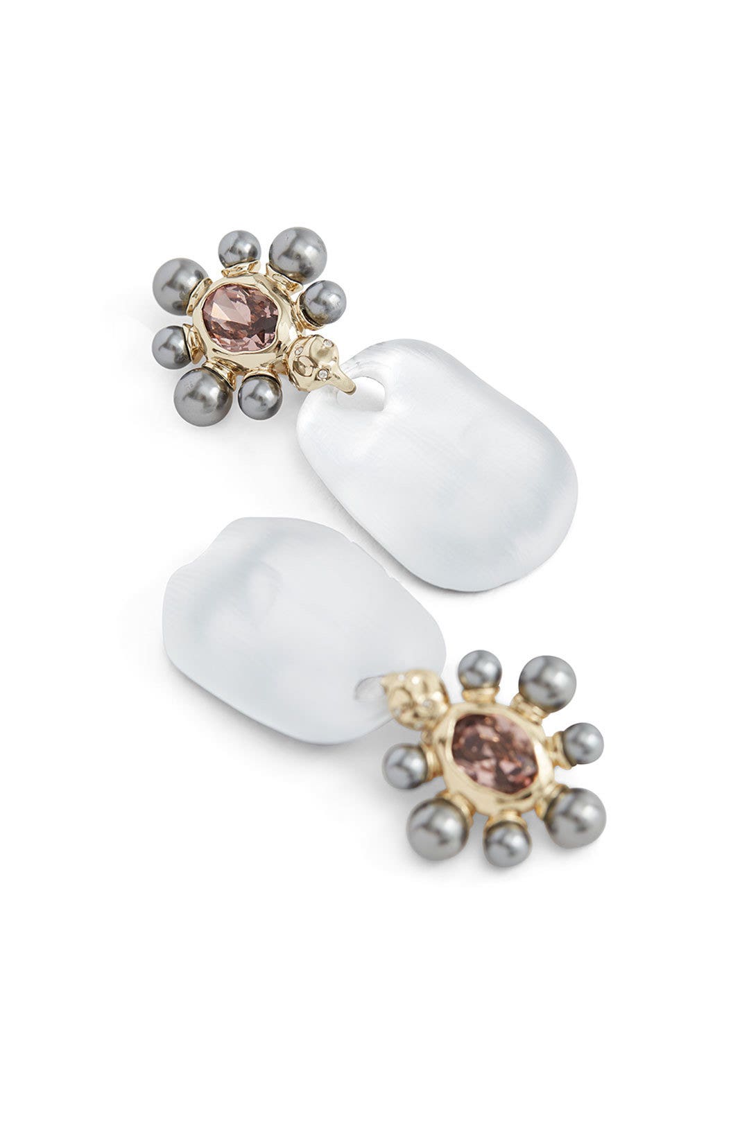 Pearl Floret Drop Earrings by Alexis Bittar 1