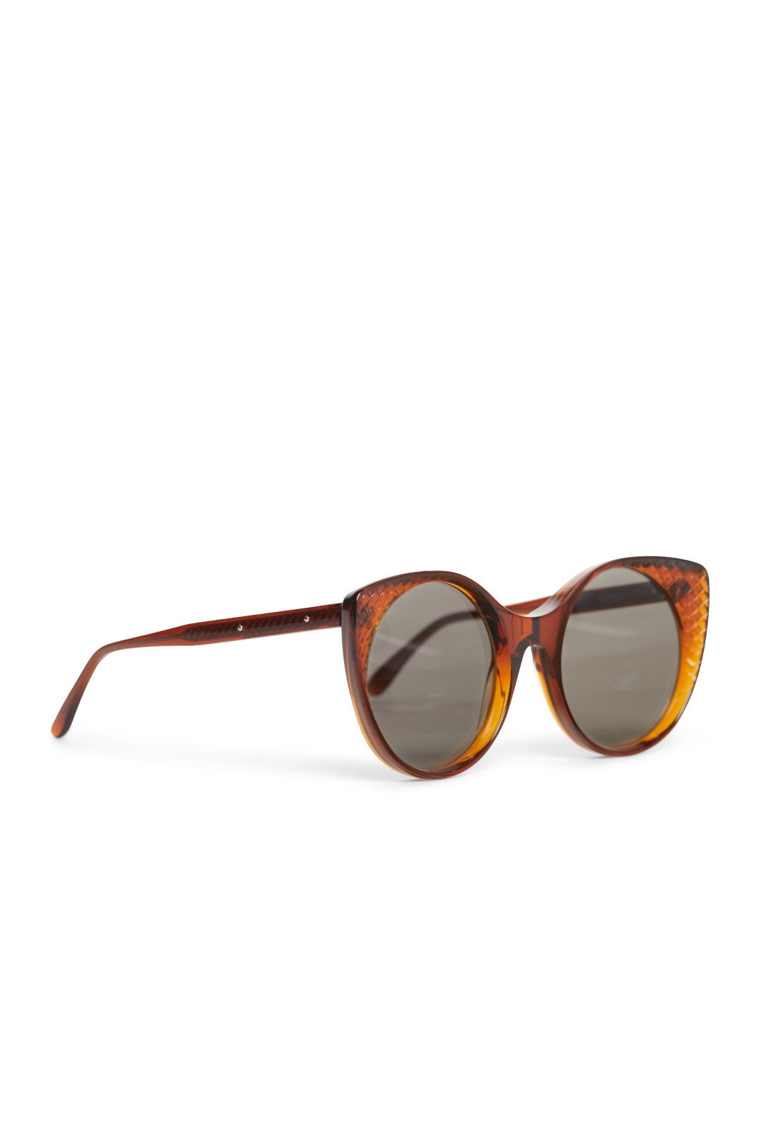 Brown Cat Eye Sunglasses by Bottega Veneta 1