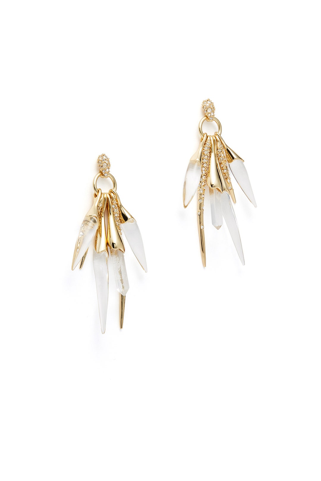 Rock Crystal Burst Post Earring by Alexis Bittar 1