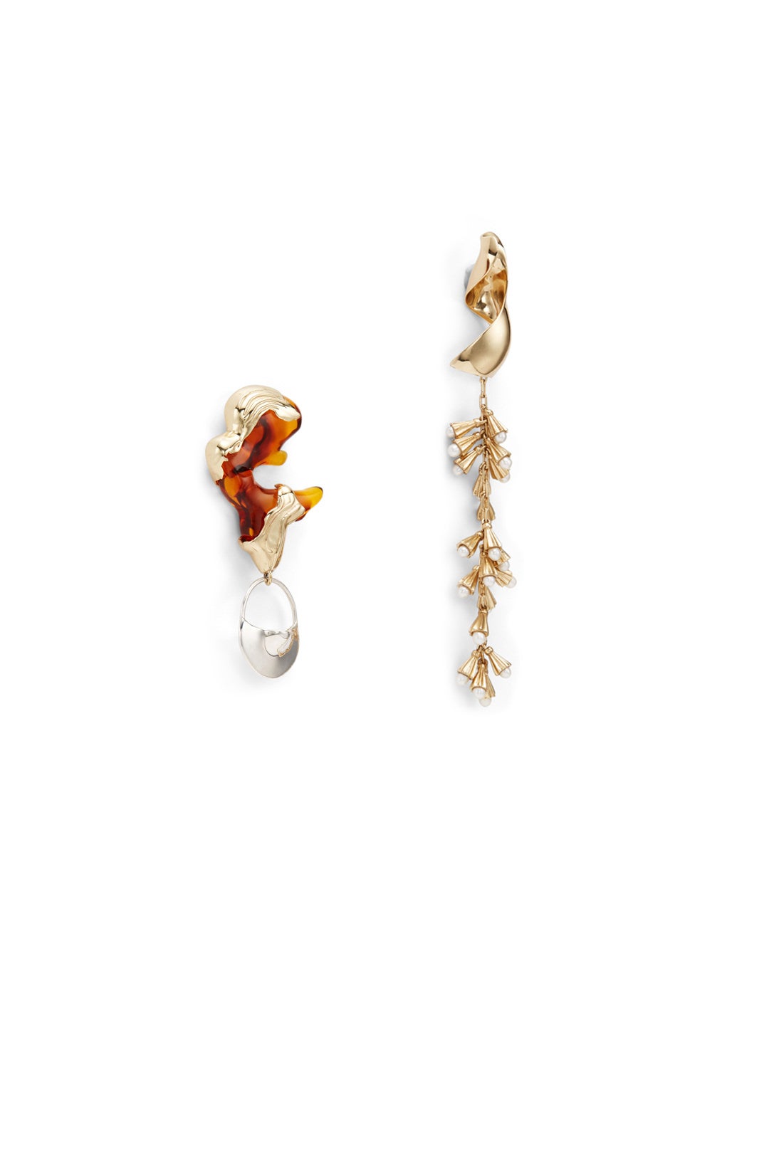 Leonard Collage Asymmetrical Earrings by ELLERY Accessories 1