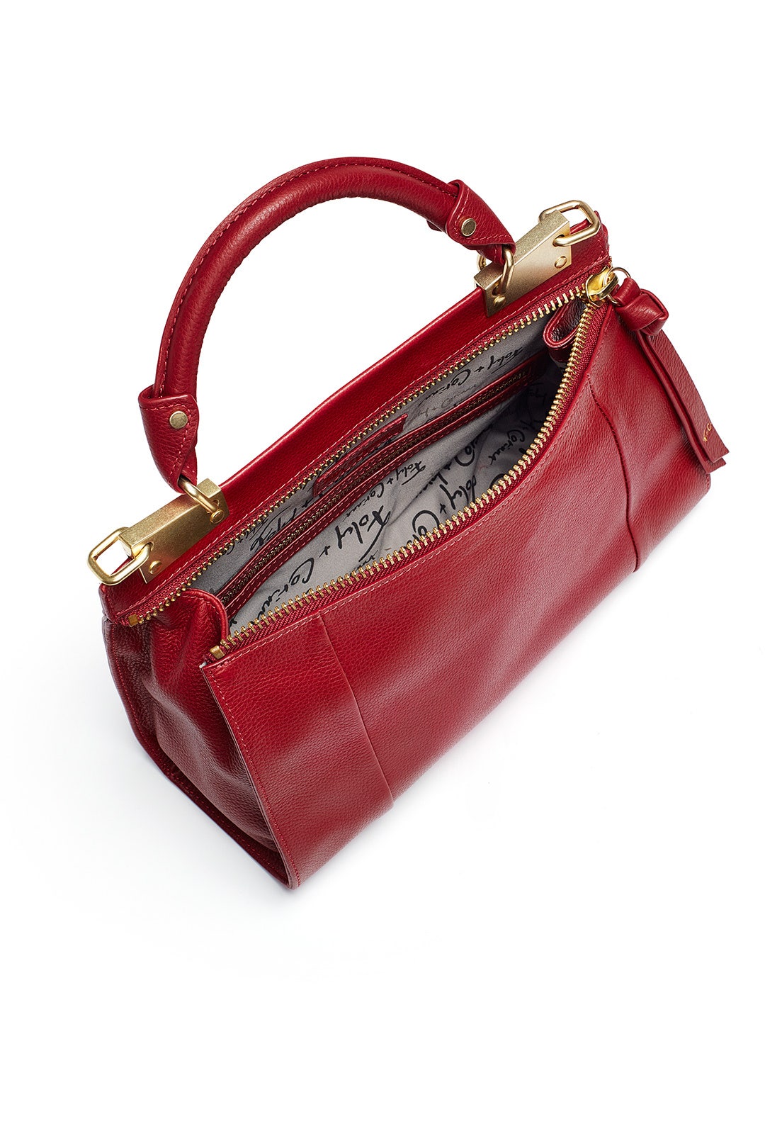 Red Dione Mini Messenger Bag by Foley + Corinna 1