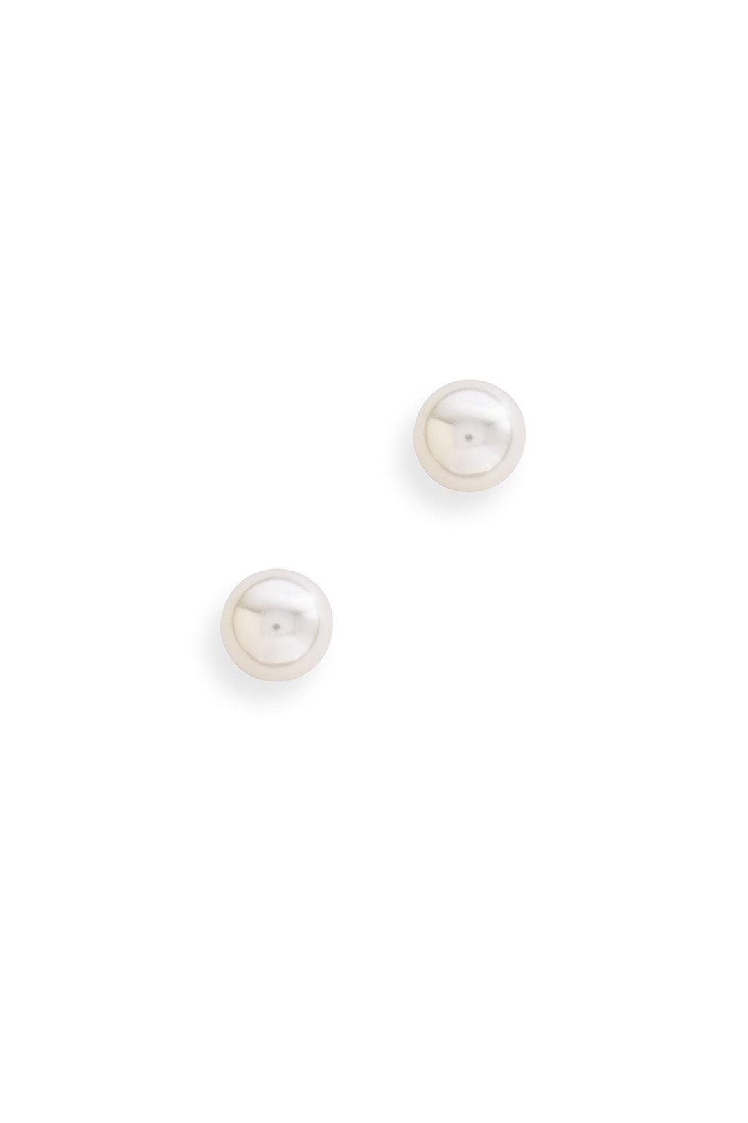 Pearl and Gunmetal Microspike Earrings by Fallon Accessories 1