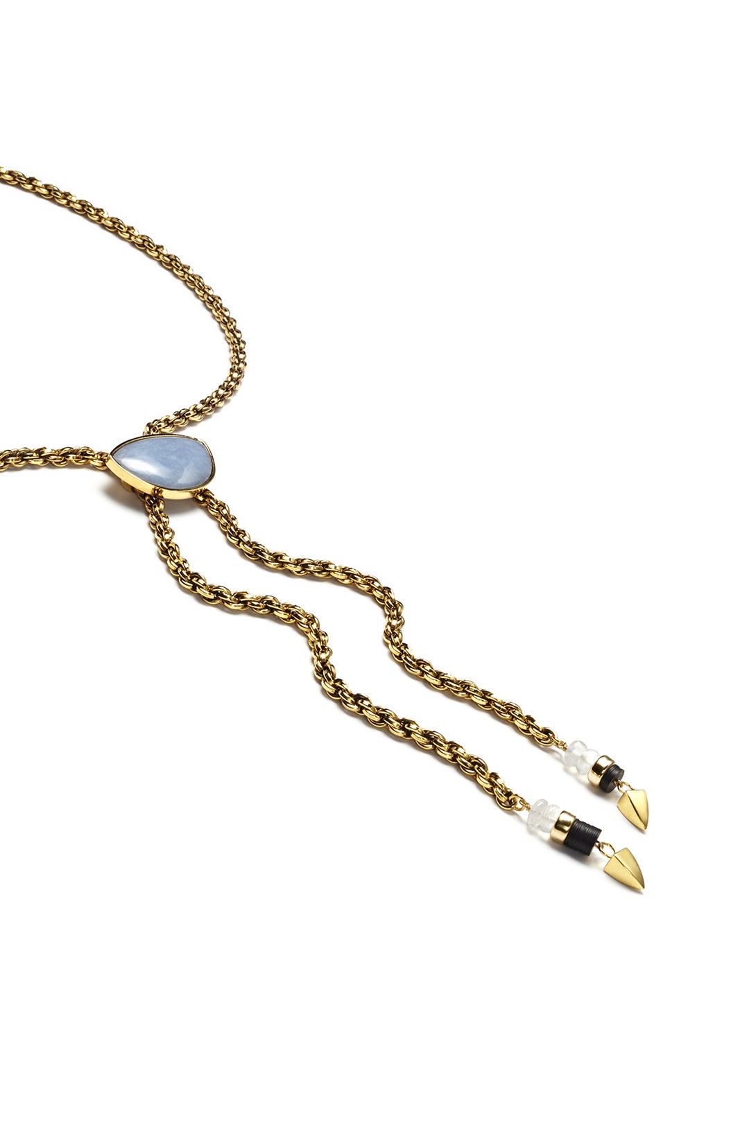 Angelite Minimal Luxe Necklace by Lizzie Fortunato 1