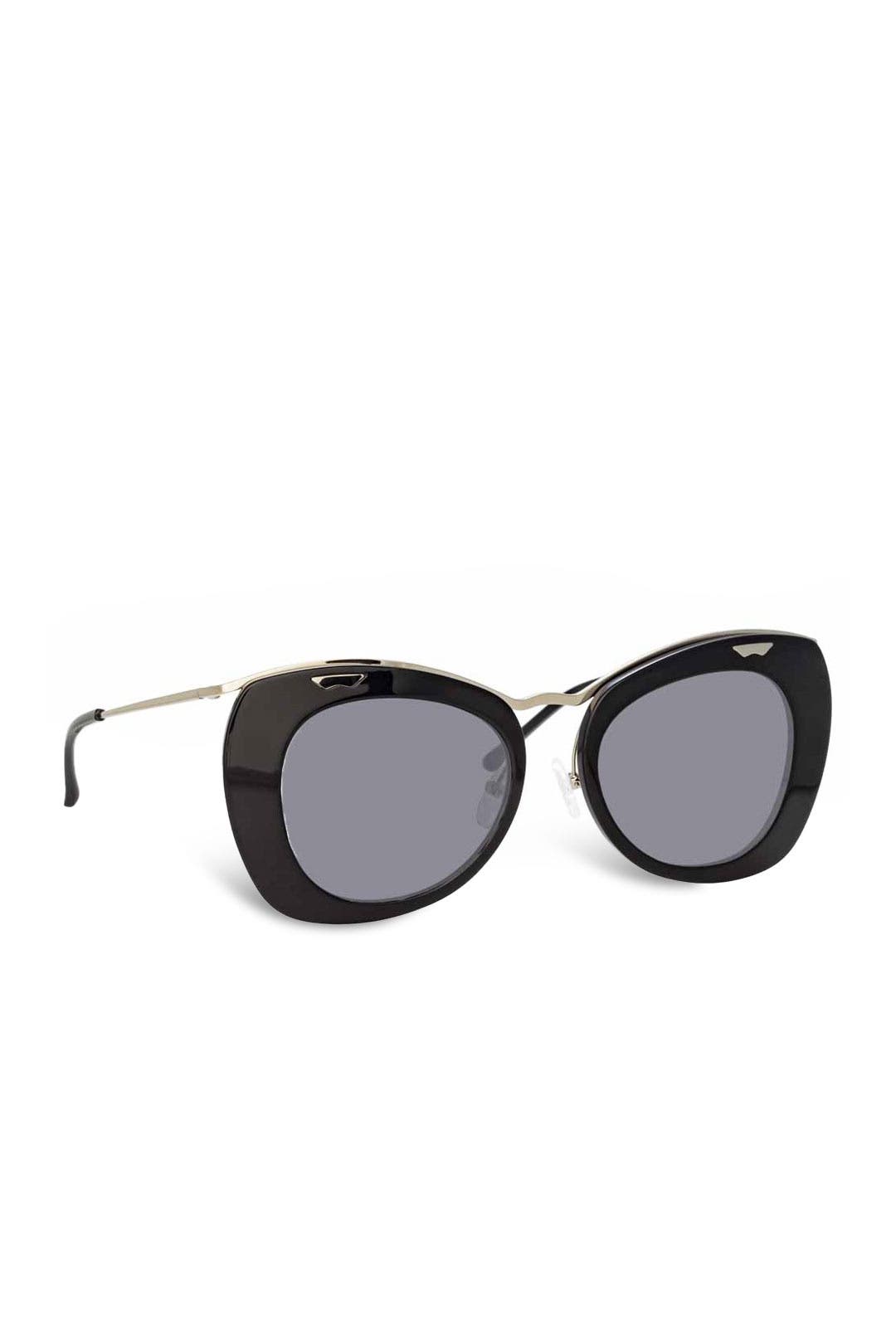 Black Linda Farrow Edition Acetate Sunglasses by Dries Van Noten