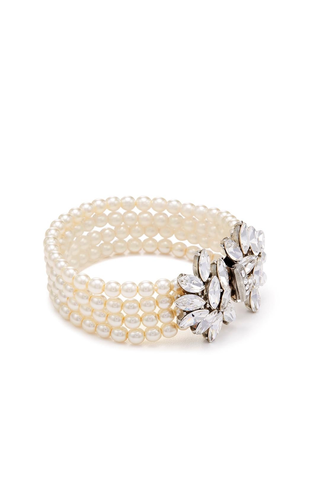 Crystal Bouquet Pearl Bracelet by Ben-Amun 1