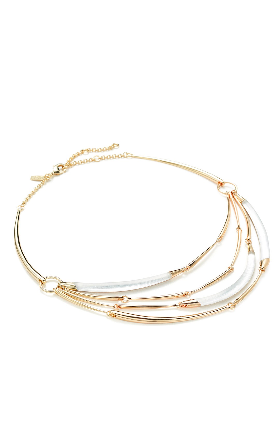 Lucite Liquid Hinge Bib Necklace by Alexis Bittar 1