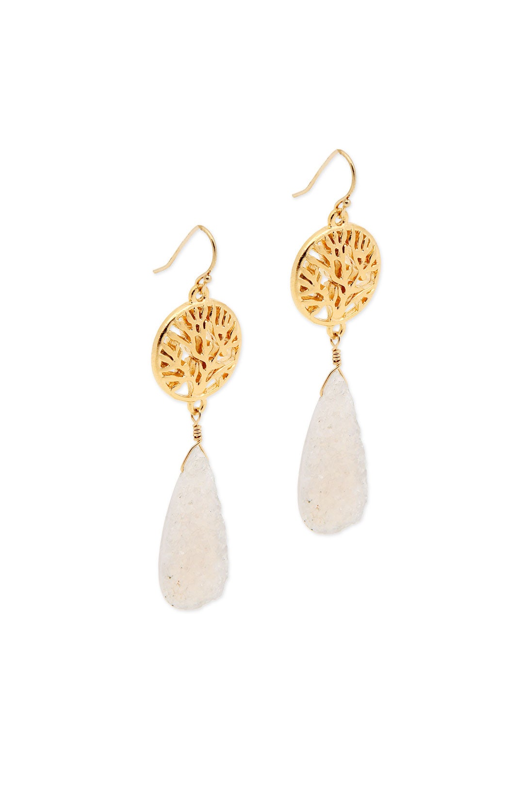 Druzy Drop Earrings by Cristina V 1