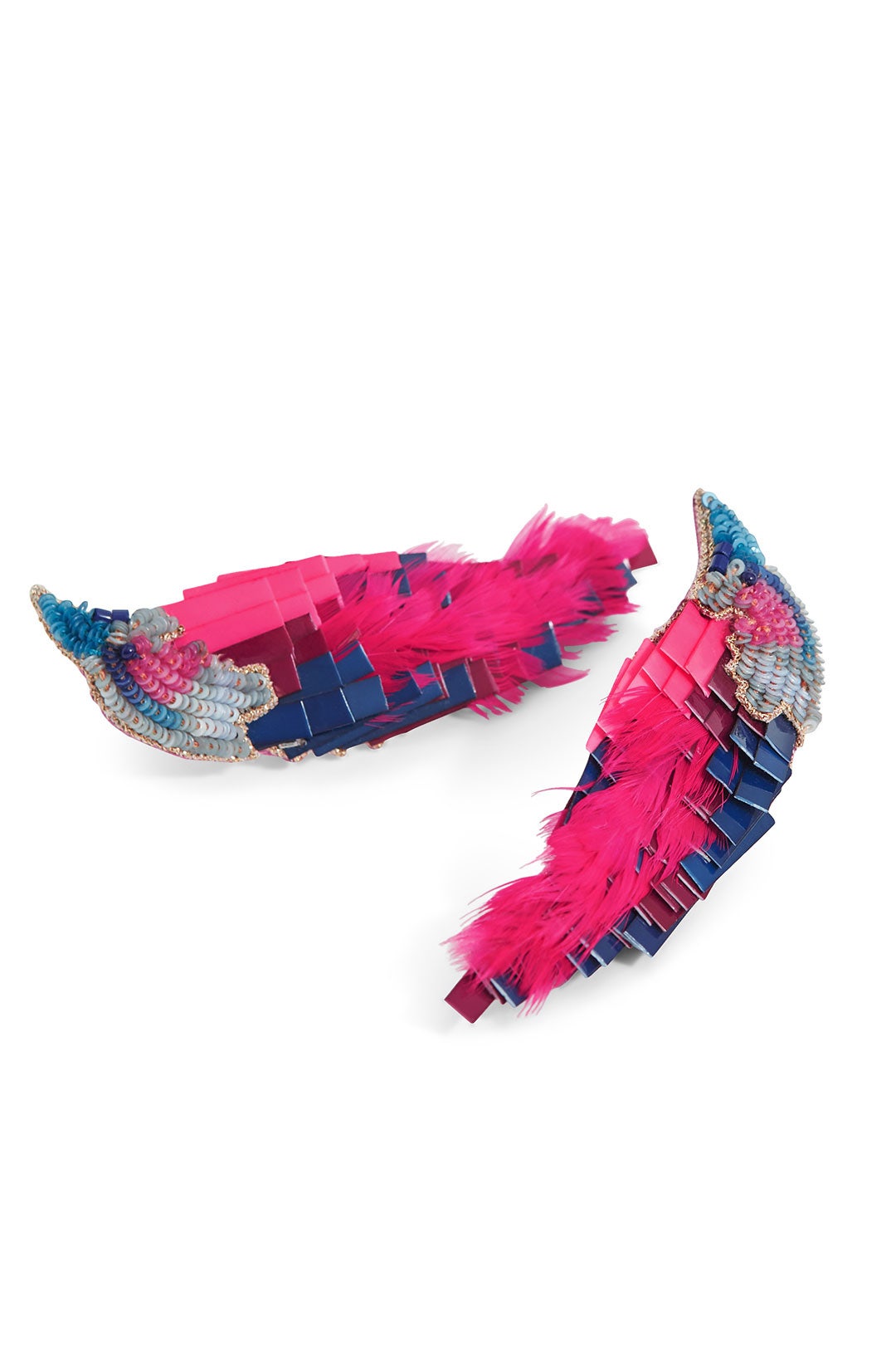 Fuschia Bird Earrings by Mignonne Gavigan 1